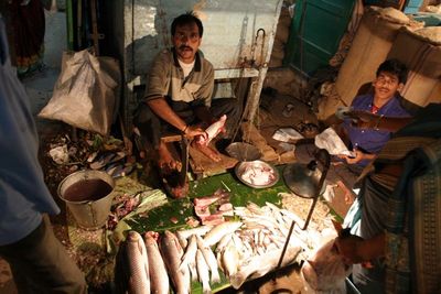 City view of Kolkata showing layered architecture and daily street life.