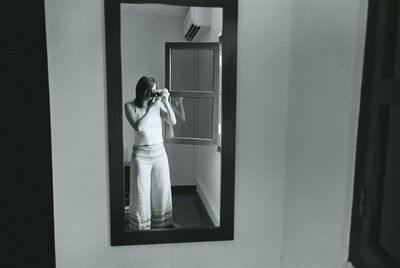 a scan of a black and white photo of a person